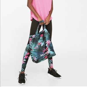 MANGO Sport Palm Print Bag